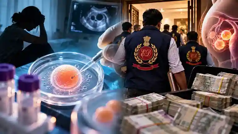 Illegal Human Egg Racket ED Raids મહારાષ્ટ્રમાં ગેરકાયદે અંડકોષ કાઢવાના રેકેટ પર ED નો સપાટો ૧૦ સ્થળોએ દરોડા, ₹૨૯ લાખ રોકડા જપ્ત!