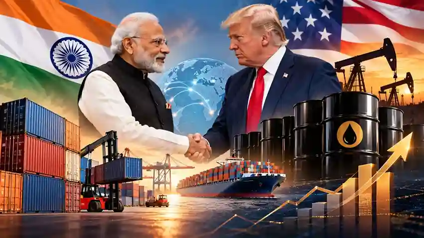 India US Trade Deal ભારતઅમેરિકા વચ્ચે ટ્રેડ ડીલ થવાની શક્યતા તેજ ડોનાલ્ડ ટ્રમ્પે રશિયન ઓઈલ પર ટેરિફ છૂટ આપતાં સંબંધો સુધર્યા, નિર્મલા સીતારમણે આપ્યા સંકેત