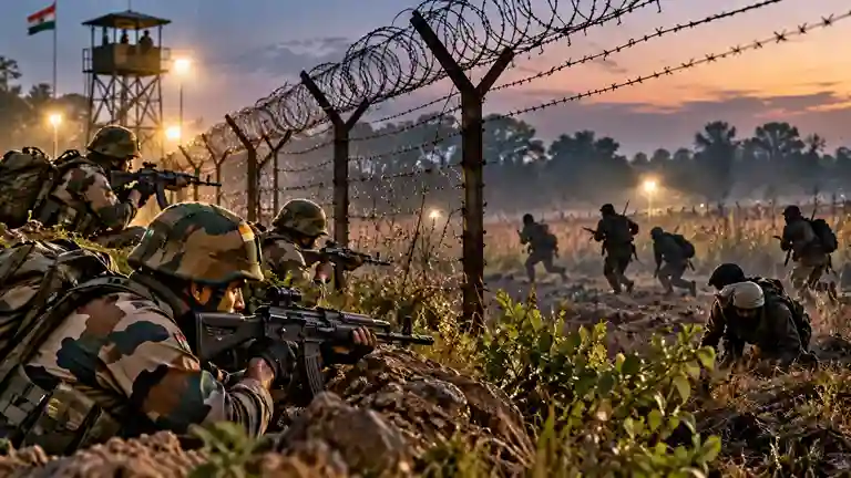 Indian Forces Pakistani Infiltrators સરહદ પર ભારતીય સેનાBSFનું મોટું ઓપરેશન 2 પાકિસ્તાની ઘૂસણખોરોને કર્યા ઠાર, ઘૂસણખોરીનું મોટું ષડયંત્ર નિષ્ફળ