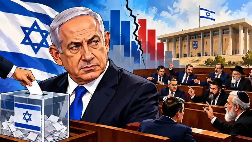 Israel Election Netanyahu Majority Crisis ઇઝરાયલ ચૂંટણીમાં નેતન્યાહુ ગઠબંધનને મોટો ફટકો બહુમતીથી ૮ બેઠકો દૂર, ૧૯ બેઠકો જીતી અરબ પક્ષો બન્યા 'કિંગમેકર'