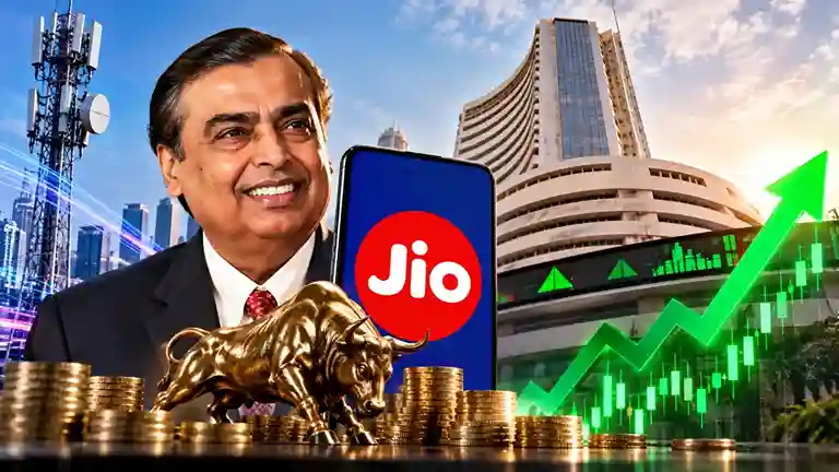 Jio Bumper Stock Market Listing બજારમાં જિયોની ધમાકેદાર એન્ટ્રી ૧૩૫૮ રૂપિયાના ભાવે શેર લિસ્ટ, રોકાણકારોને મળ્યો તગડો નફો