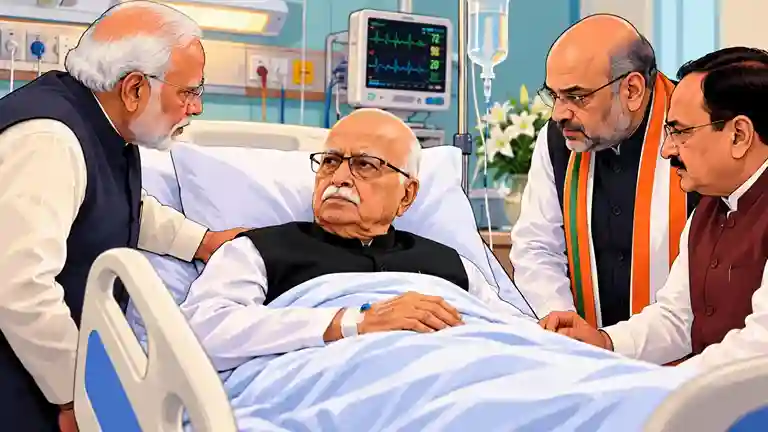 LK Advani Admitted To Hospital ભાજપના વરિષ્ઠ નેતા લાલકૃષ્ણ અડવાણી હોસ્પિટલમાં દાખલ છાતીમાં ઈન્ફેક્શનની ફરિયાદ બાદ અપોલોમાં સારવાર શરૂ, તબિયત સ્થિર