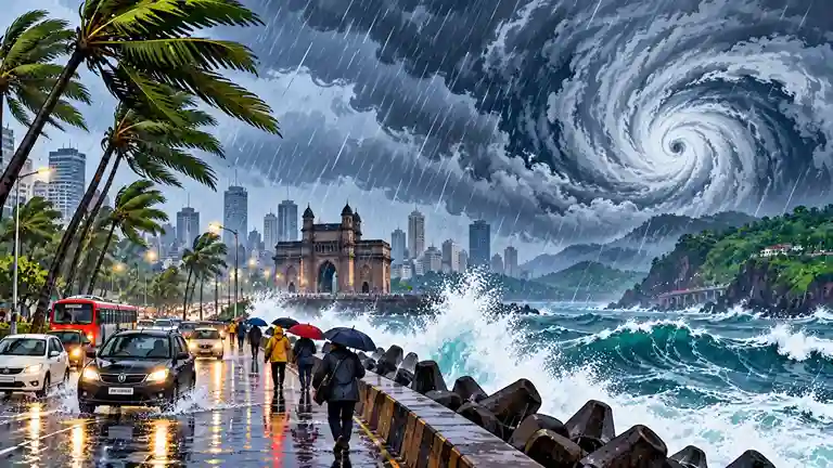 Maharashtra Cyclone Alert  મહારાષ્ટ્ર પર વાવાઝોડાનું સંકટ? આ તારીખ ની આસપાસ મુંબઈ, પુણે અને રત્નાગિરીમાં ભારે વરસાદ અને તોફાની પવનની આગાહી