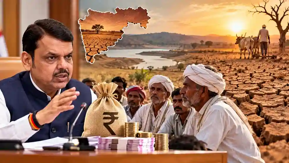 Maharashtra Farmers Drought Aid દુષ્કાળગ્રસ્ત ખેડૂતો માટે મોટી જાહેરાત દિવાળી પહેલાં દરેક ખેડૂતના ખાતામાં જમા થશે આટલા હજાર રૂપિયા…