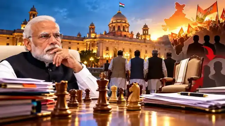 Modi Cabinet Reshuffle Strategy  માત્ર ૫ મહિનામાં ૩ મંત્રીઓના રાજીનામા અને બેની ટિકિટ કપાઈ મોદી સરકારનો નવો રાજકીય દાવ શું?
