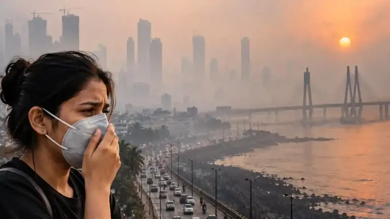 Mumbai Air Pollution   શું મુંબઈ ગેસ ચેમ્બર બની રહ્યું છે? માત્ર ૭ જ દિવસમાં વિશ્વના ટોપ૩ પ્રદૂષિત શહેરોમાં આવી ગયું નામ AQI 166 ને પાર