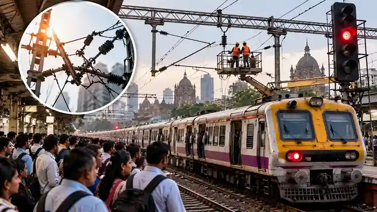 Mumbai Central Railway Local Train Disrupted   મુંબઈગરાઓની હાલત કફોડી! સેન્ટ્રલ રેલવે ૫ કલાક સુધી ઠપ, સ્ટેશનો પર માનવ મહેરામણ ઊમટ્યો જાણો ટ્રેનો ક્યારે રાબેતા મુજબ દોડશે?