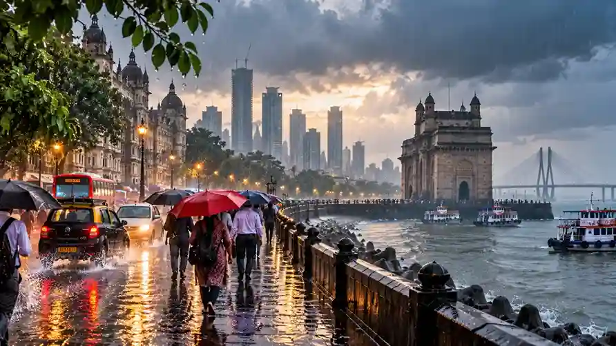 Mumbai Rain  'ઓક્ટોબર હીટ' અને પ્રદૂષણ વચ્ચે માવઠું મુંબઈ અને પશ્ચિમપૂર્વીય ઉપનગરોમાં ઝરમર વરસાદ વાતાવરણમાં પ્રસરી ઠંડક...