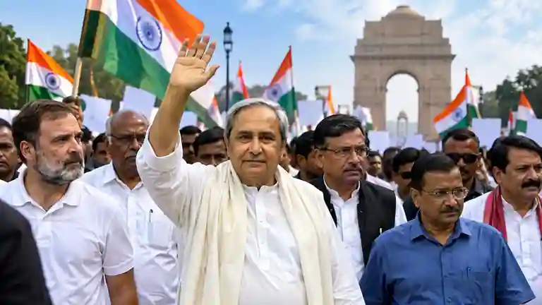 Naveen Patnaik Joins INDIA Bloc March ઈન્ડિયા ગઠબંધનની કૂચમાં નવીન પટનાયકે આપ્યું મોટું સરપ્રાઈઝ બીજેડીનું સમર્થન, તો આ 2 મોટા પક્ષોએ બનાવી દૂરી