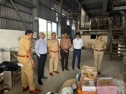 Navi Mumbai Drugs Destruction Campaign  નશામુક્ત નવી મુંબઈ અભિયાન 201 ગુનાઓમાં જપ્ત કરાયેલ ₹26.30 કરોડનું 726 કિલો ડ્રગ્સ તળોજા ખાતે કરાયું નષ્ટ