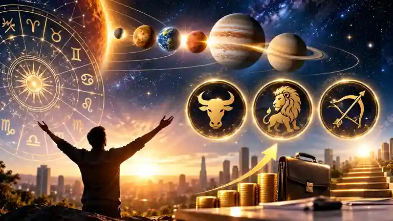 October Planetary Transit Luck ઓક્ટોબરમાં ગ્રહોનો મોટો સંયોગ આ ૩ રાશિઓનું ચમકશે ભાગ્ય, નોકરી અને વેપારમાં થશે જબરદસ્ત પ્રગતિ