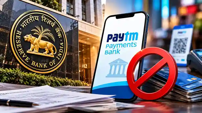 RBI Paytm Payments Bank   પેટીએમ પેમેન્ટ્સ બેન્ક પર પૂર્ણવિરામ! રિઝર્વ બેંકે કાયમ માટે છીનવી લીધો બેન્કિંગ દરજ્જો જાણો વૉલેટ અને ફાસ્ટેગ યુઝર્સ પર શું થશે અસર