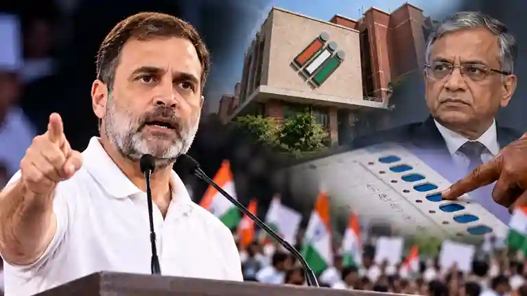 Rahul Gandhi Lok Samvad રાહુલ ગાંધીના નિશાના પર ચૂંટણી પંચ શું જ્ઞાનેશ કુમાર આપશે રાજીનામું? INDIA ગઠબંધનની આરપારની લડાઈથી કેન્દ્ર પર વધ્યું દબાણ