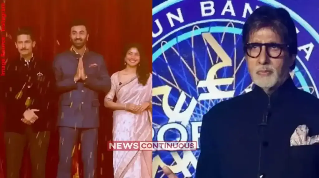 Ramayana Cast In KBC 18 KBC 18 ના મંચ પર ‘રામાયણ’ ની સ્ટારકાસ્ટ અમિતાભ બચ્ચન સાથે રણબીર કપૂરસાઈ પલ્લવીની જમાવટ, શેર કર્યા દિવાળીના કિસ્સા!