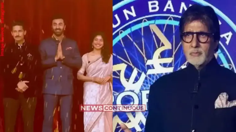 Ramayana Cast In KBC 18  KBC 18 ના મંચ પર ‘રામાયણ’ ની સ્ટારકાસ્ટ અમિતાભ બચ્ચન સાથે રણબીર કપૂરસાઈ પલ્લવીની જમાવટ, શેર કર્યા દિવાળીના કિસ્સા!