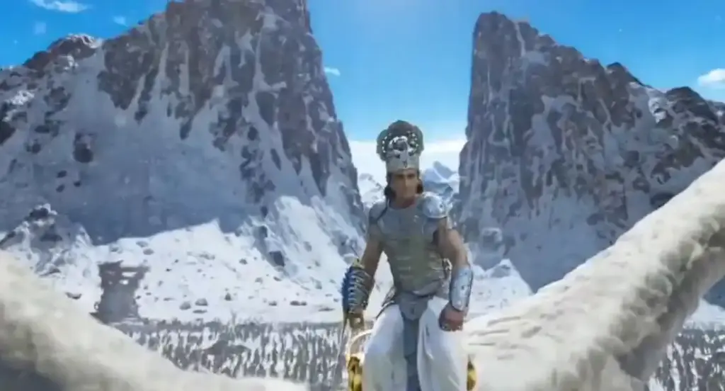 Ranbir Kapoor Ramayana Indra Dev Look  રણબીર કપૂરની 'રામાયણ'માંથી ઇન્દ્ર દેવનો લૂક સામે આવ્યો ટીઝરમાં દેખાયું રાવણ સાથે મહાયુદ્ધ, કુણાલ કપૂરનો દમદાર અવતાર