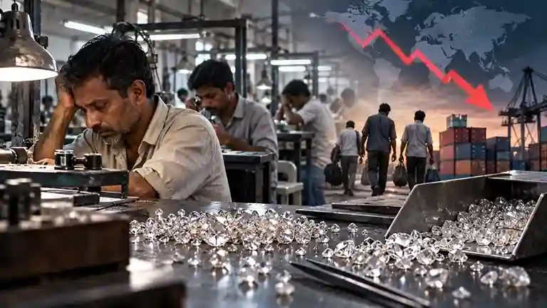 Recession In Diamond Industry દિવાળી પહેલાં જ હીરા બજારમાં સન્નાટો વર્ષો જૂનો વ્યવસાય છોડી રહ્યા છે કારીગરો; જાણો કારણ