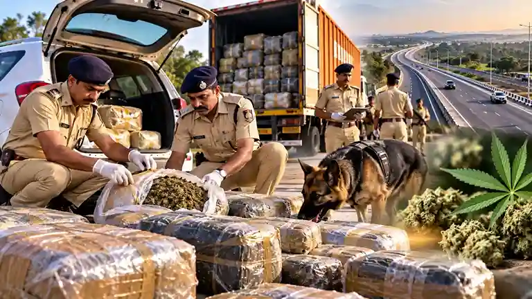 Samruddhi Expressway Ganja Smuggling સમૃદ્ધિ મહામાર્ગ પર ગાંજાની દાણચોરીનો પર્દાફાશ વાશિમ પોલીસે 350 કિલો માદક દ્રવ્યો જપ્ત કર્યા, બે અલગઅલગ કાર્યવાહીથી ખળભળાટ