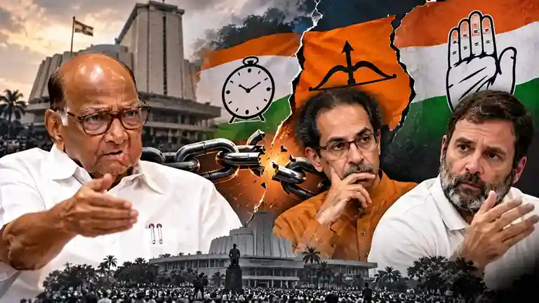 Sharad Pawar Political Move MVA Crisis  આખરે શરદ પવારે ખેલી નાખ્યો મોટો દાવ શિવસેના ઠાકરે જૂથને મોટો ઝટકો, કોંગ્રેસના કડક વલણથી મહાવિકાસ અઘાડીમાં ગરમાવો