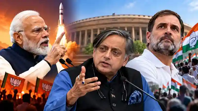 Shashi Tharoor Counters PM Modi પીએમ મોદીના ‘રોકેટ લોન્ચ’ કટાક્ષ પર શશિ થરૂરનો પલટવાર કહ્યું ‘રાહુલ ગાંધીની વધતી લોકપ્રિયતાથી ભાજ...!’
