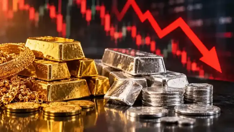 Silver Price Crash  ચાંદીનો પરપોટો ફૂટ્યો! ઓલટાઇમ હાઇથી રૂ. ૨.૨૬ લાખ સસ્તી, સોનાના ભાવમાં પણ મોટો કડાકો