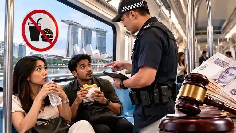 Singapore Metro Rules  મેટ્રોમાં પાણી પીવા કે ખાવા પર ₹૩૭,૦૦૦ સુધીનો ભારે દંડ, કડક નિયમોની વિશ્વભરમાં ચર્ચા