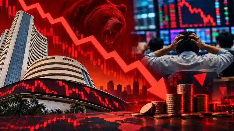 Stock Market Crash દલાલ સ્ટ્રીટ પર બ્લડબાથ સેન્સેક્સ અને નિફ્ટીમાં પ્રચંડ કડાકો; આ ત્રણ કારણોથી માર્કેટ કેપમાં મોટું ધોવાણ
