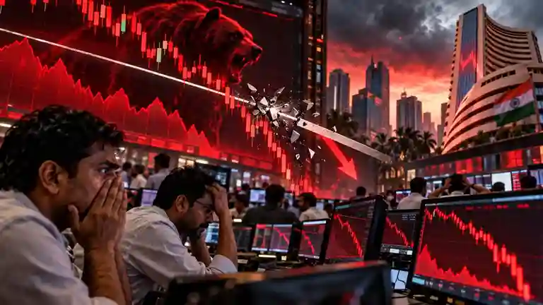 Stock Market Support Breakdown જેનો ડર હતો એ જ થયું આજે મહત્વનું બેરિકેડ તૂટતાં જ શેરબજાર ક્રેશ, જાણો હવે આગળ શું થશે?