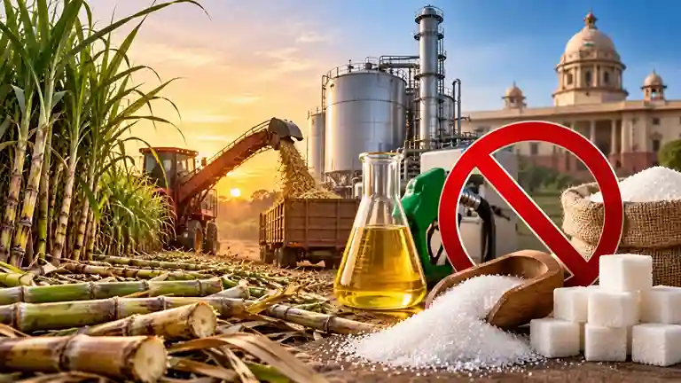Sugarcane Ethanol Procurement Ban  હવે શેરડીમાંથી ઇથેનોલ નહીં બને! મોદી સરકારના કડક ફેંસલાથી પેટ્રોલ બ્લેન્ડિંગ અને ખાંડના ભાવો પર શું થશે અસર; જાણો