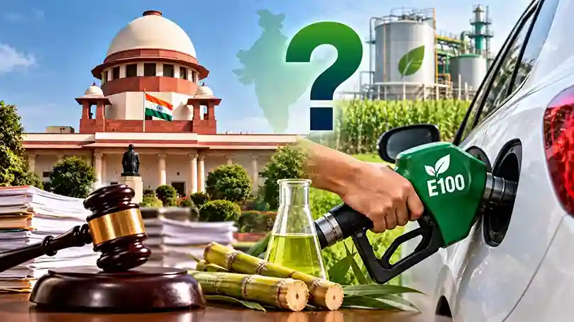 Supreme Court On E100 Ethanol Supply  E100 વાહનોને મંજૂરી પણ આટલું બધું ઇથેનોલ આવશે ક્યાંથી? સુપ્રીમ કોર્ટે કેન્દ્ર સરકાર પાસેથી માંગ્યો જવાબ