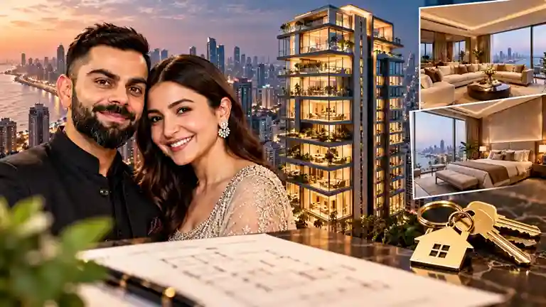 Virat Anushka Mumbai Luxury Flats  વિરાટ અને અનુષ્કાએ મુંબઈમાં એકસાથે ખરીદ્યા ૩ આલીશાન ફ્લેટ્સ કિંમત જાણીને આંખો પહોળી થઈ જશે